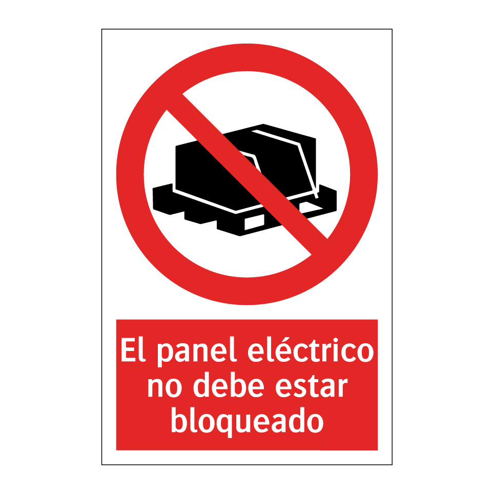 El panel eléctrico no debe estar bloqueado