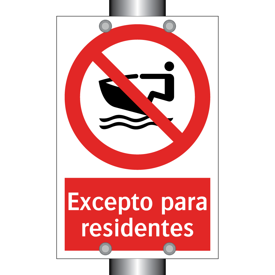 Excepto para residentes