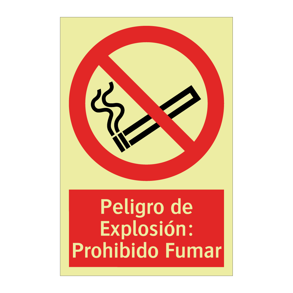 Peligro de Explosión: Prohibido Fumar