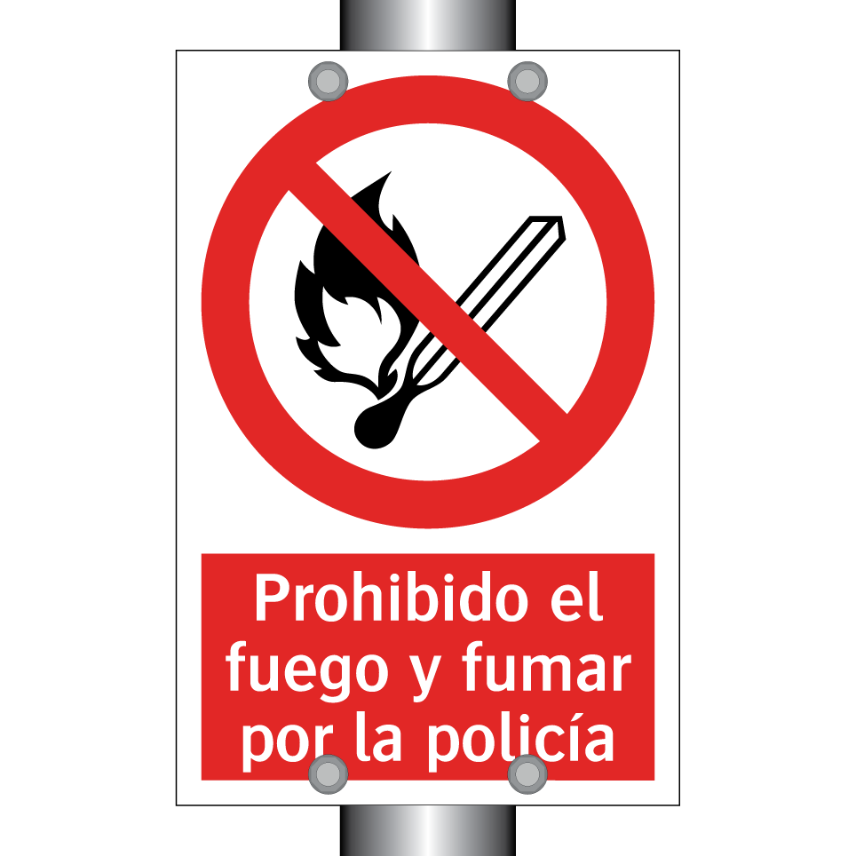 Prohibido el fuego y fumar por la policía