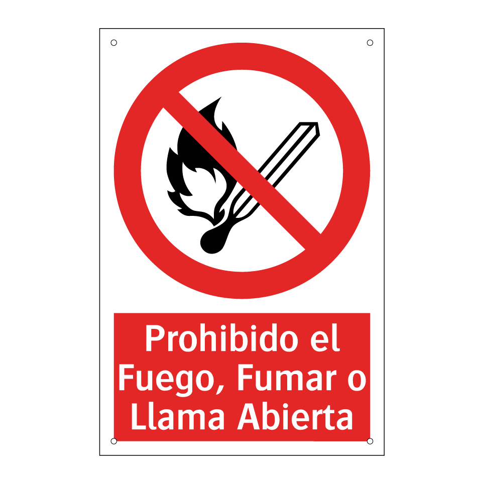 Prohibido el Fuego, Fumar o Llama Abierta