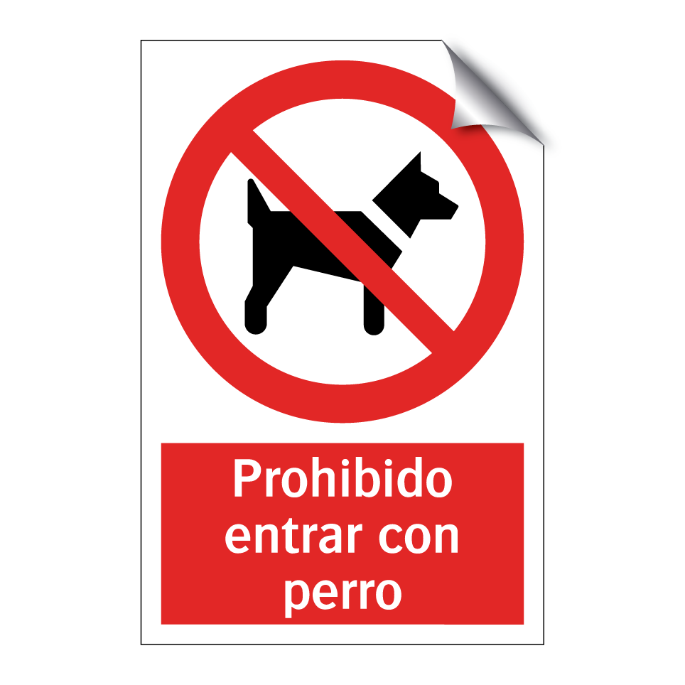 Prohibido entrar con perro
