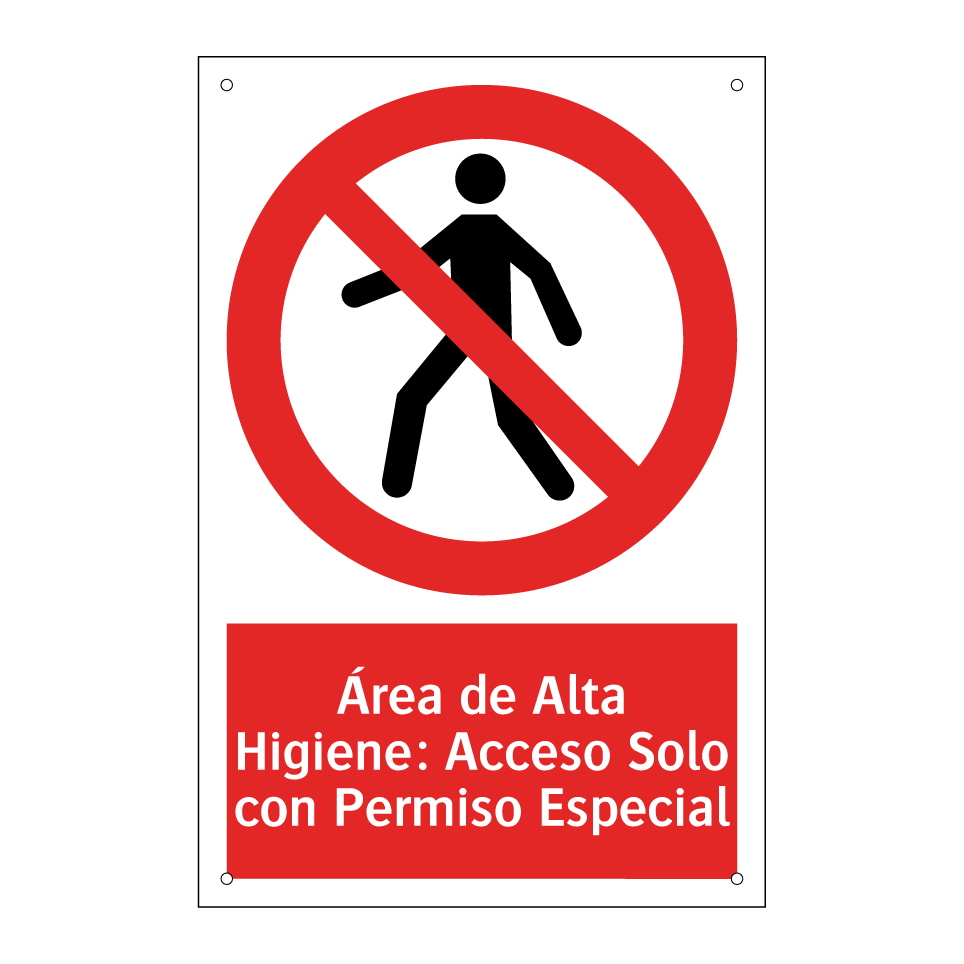 Área de Alta Higiene: Acceso Solo con Permiso Especial
