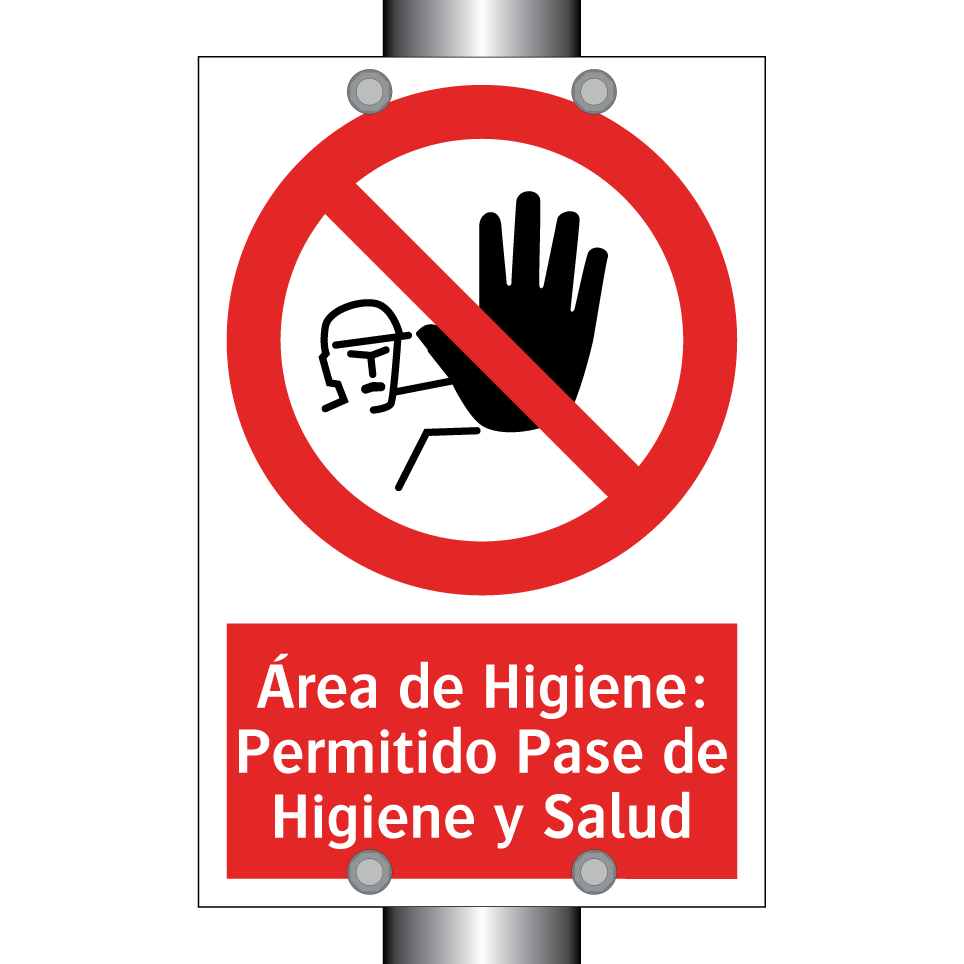 Área de Higiene: Permitido Pase de Higiene y Salud
