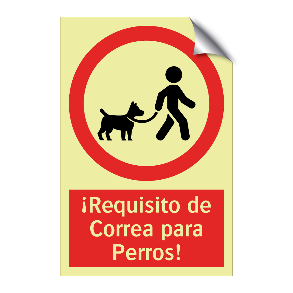 ¡Requisito de Correa para Perros!