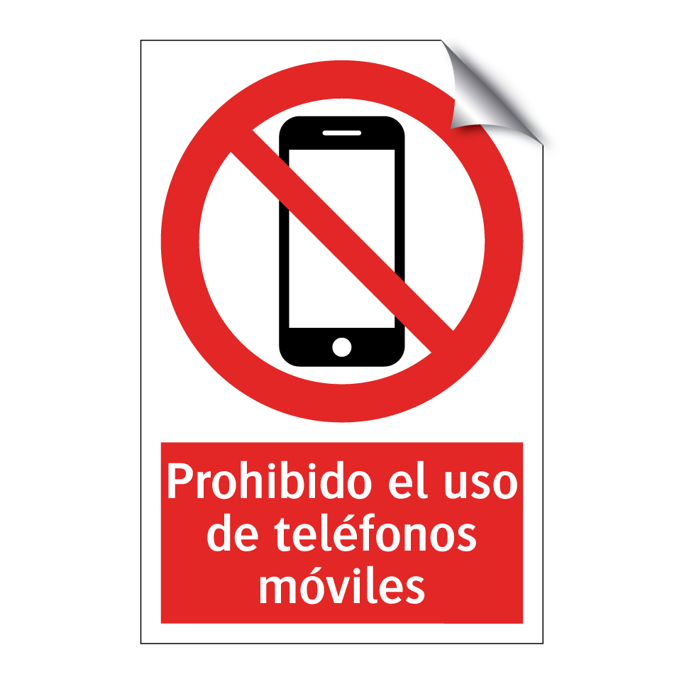 Prohibido el uso de teléfonos móviles