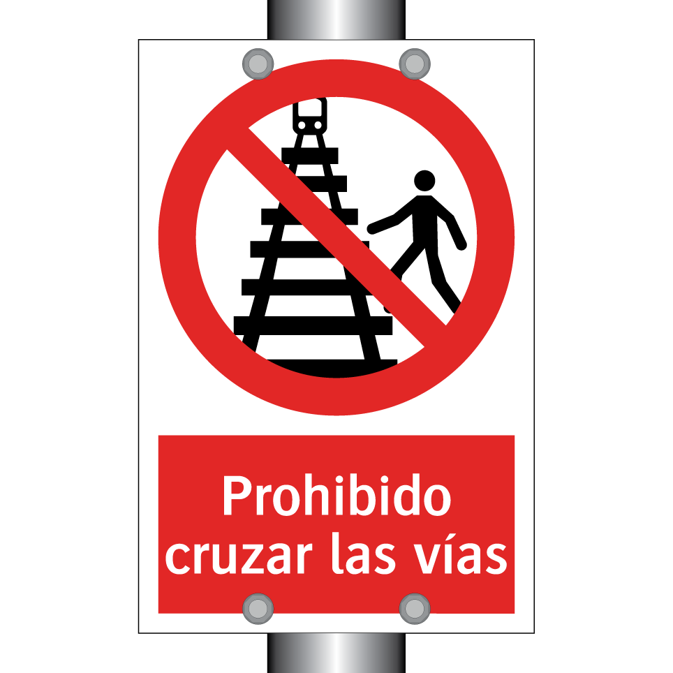 Prohibido cruzar las vías