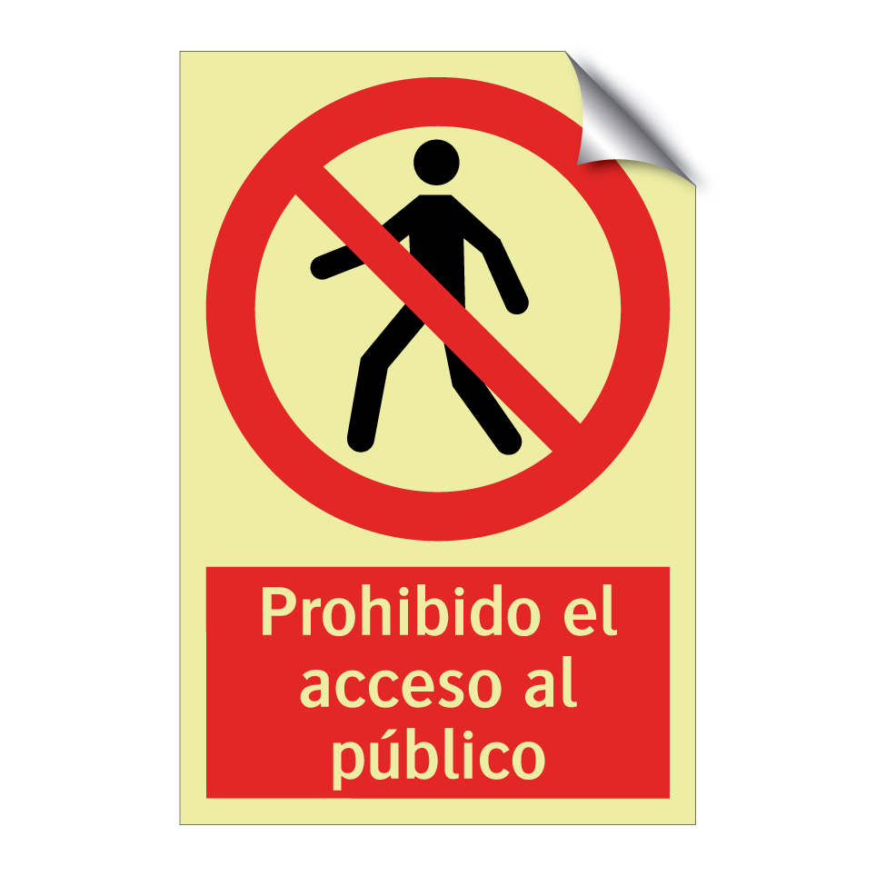 Prohibido el acceso al público