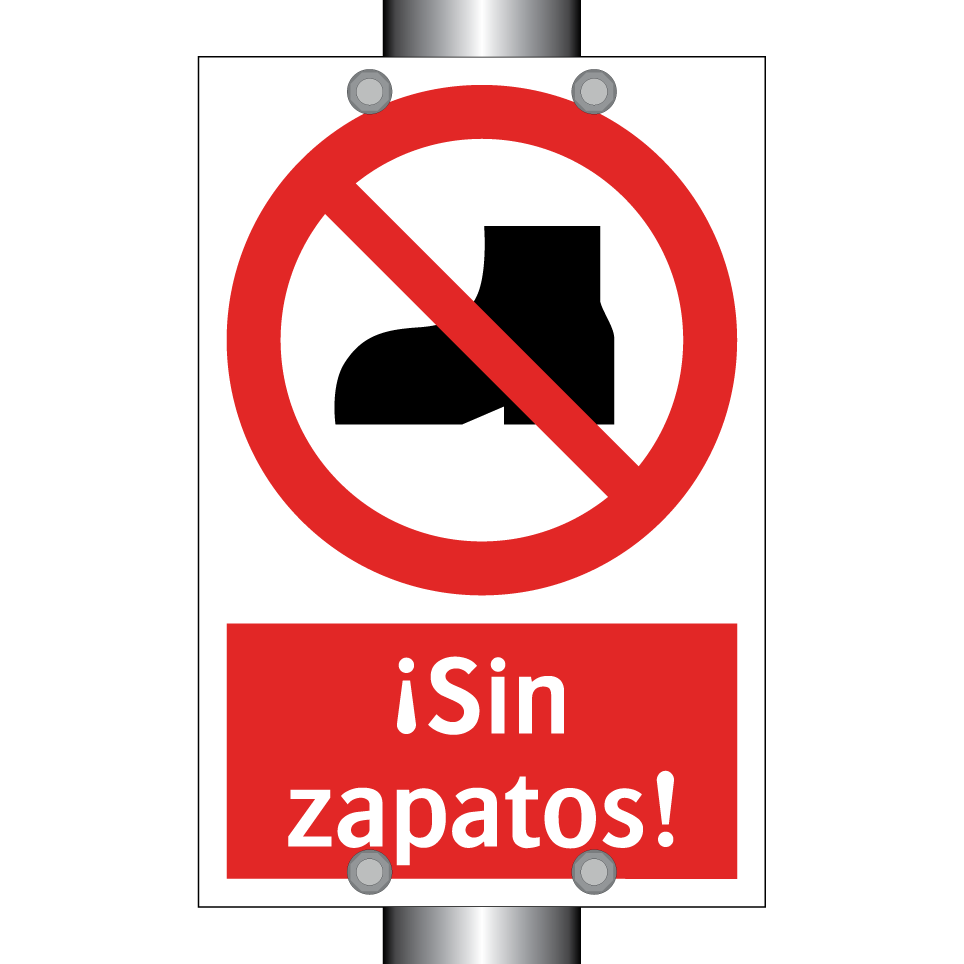 ¡Sin zapatos!