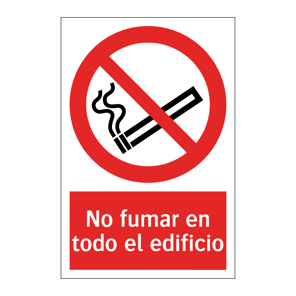 No fumar en todo el edificio