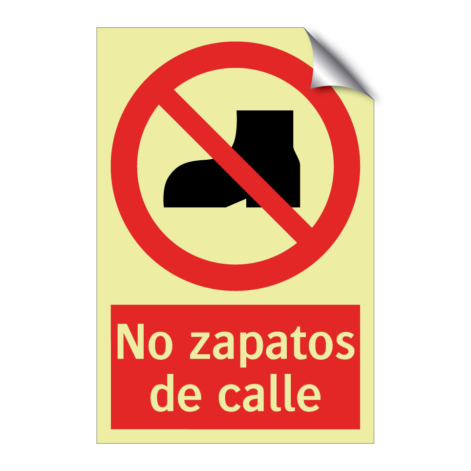 No zapatos de calle