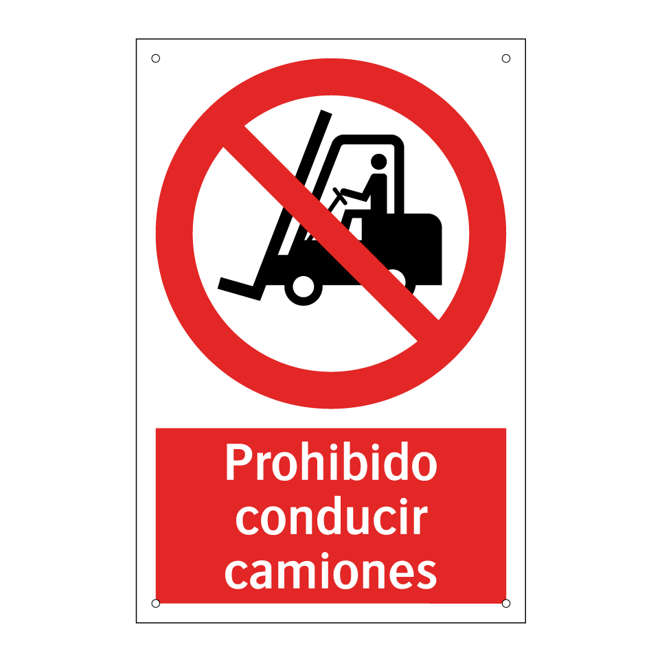 Prohibido conducir camiones