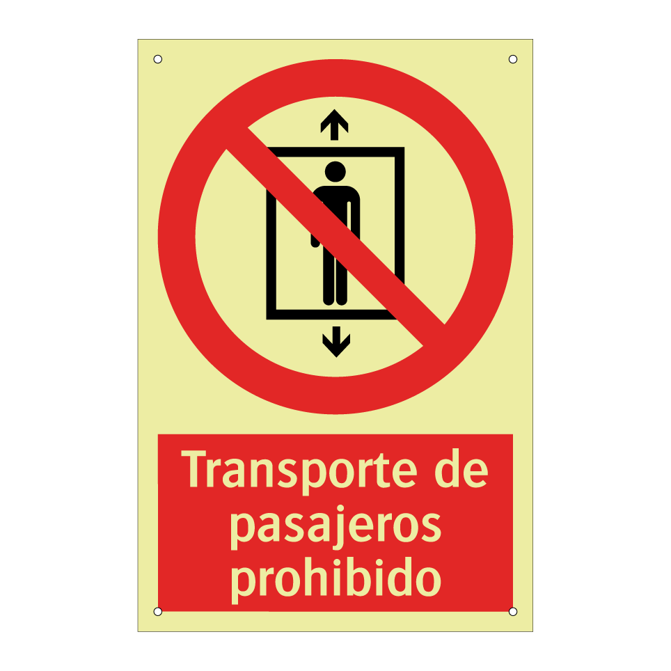 Transporte de pasajeros prohibido