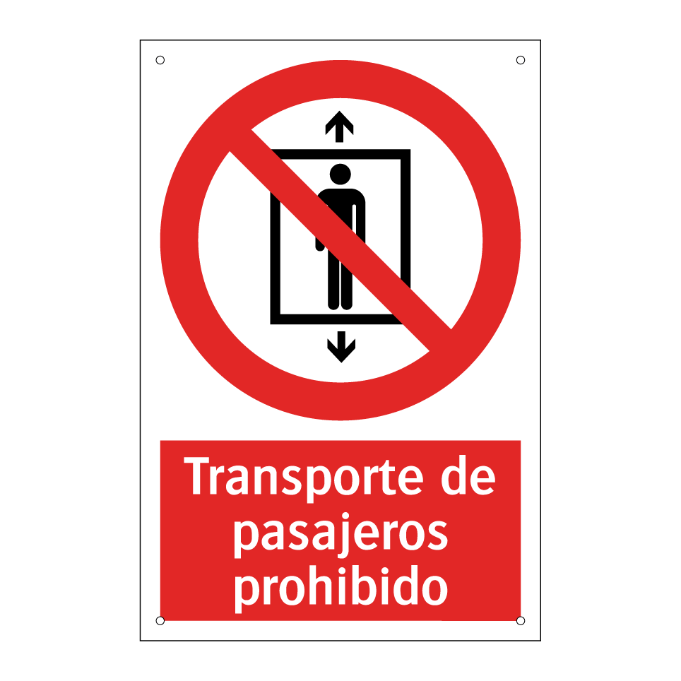 Transporte de pasajeros prohibido