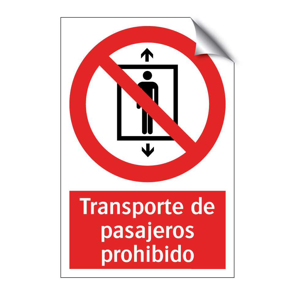 Transporte de pasajeros prohibido
