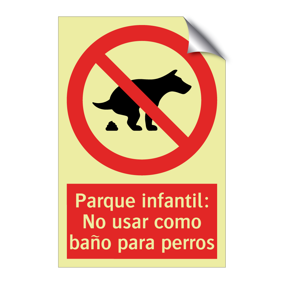 Parque infantil: No usar como baño para perros