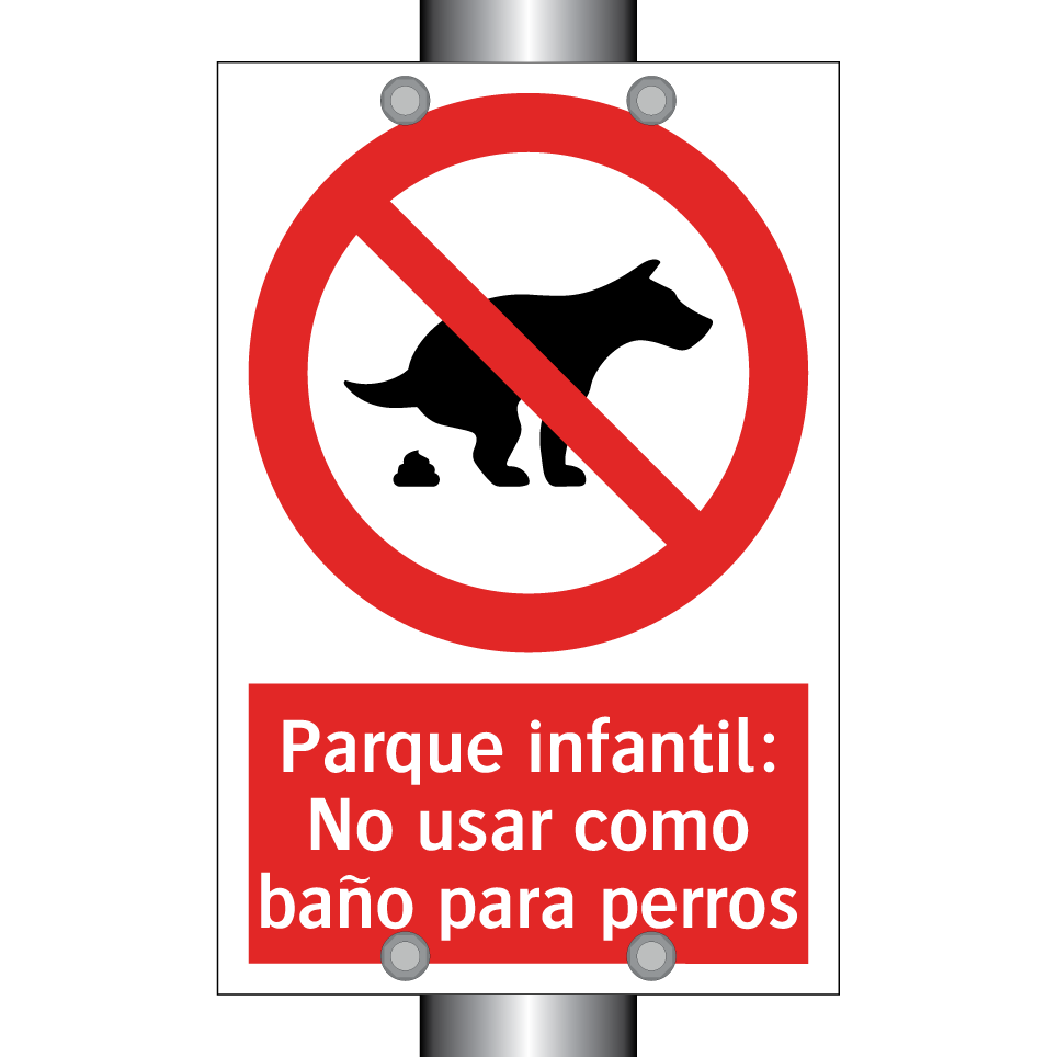 Parque infantil: No usar como baño para perros