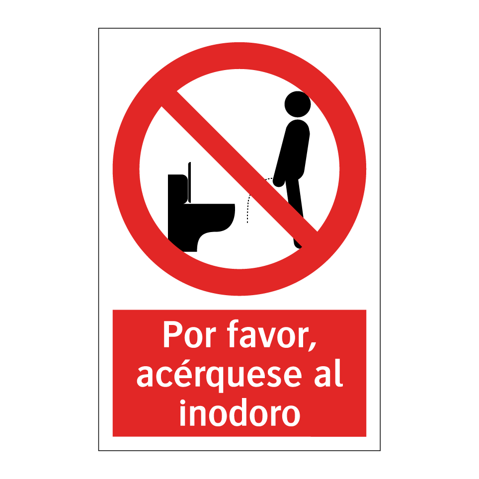 Por favor, acérquese al inodoro