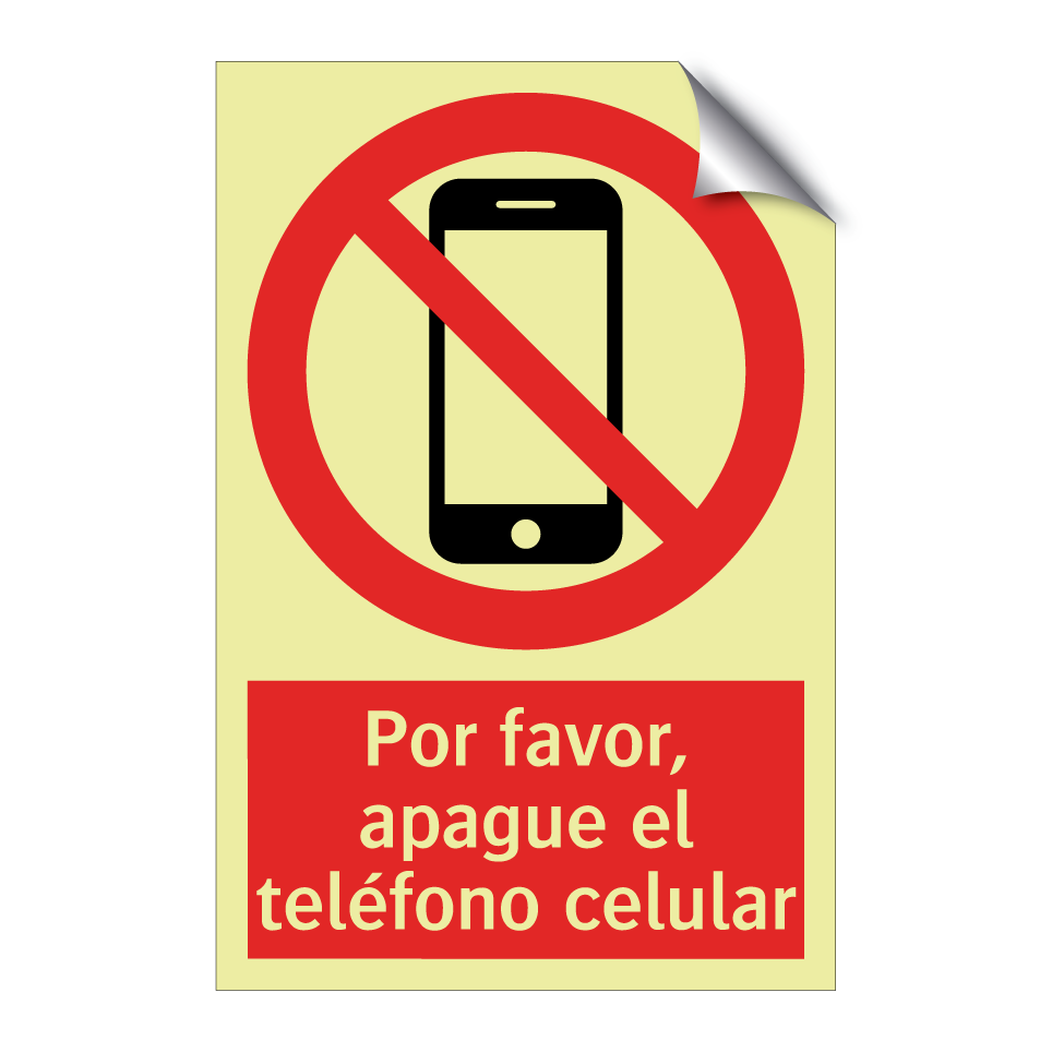 Por favor, apague el teléfono celular