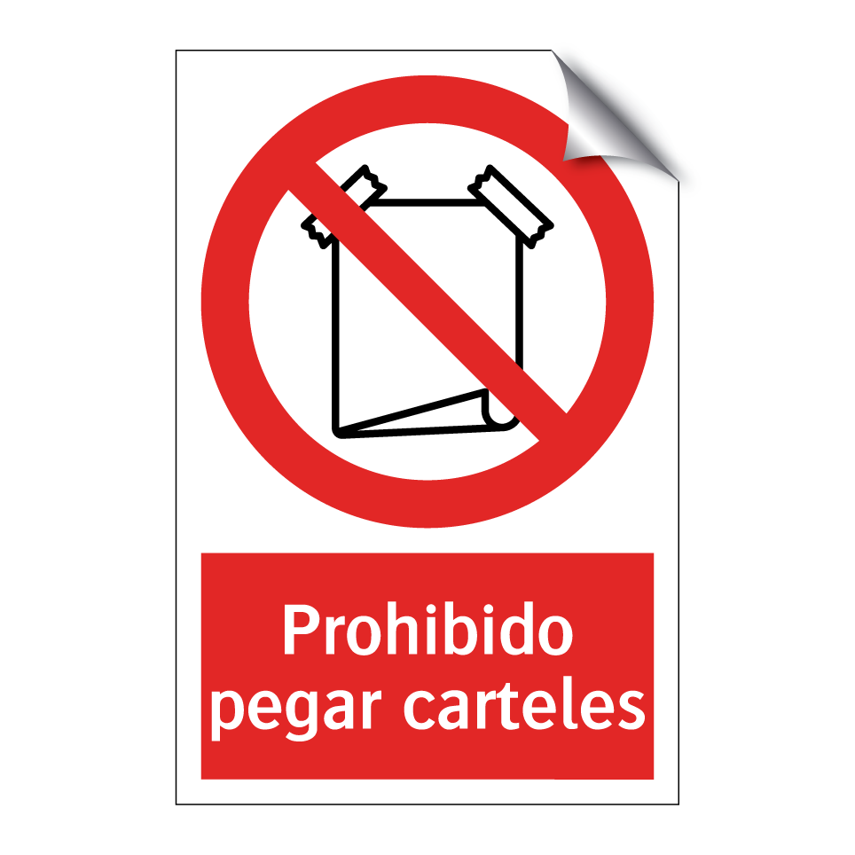 Prohibido pegar carteles