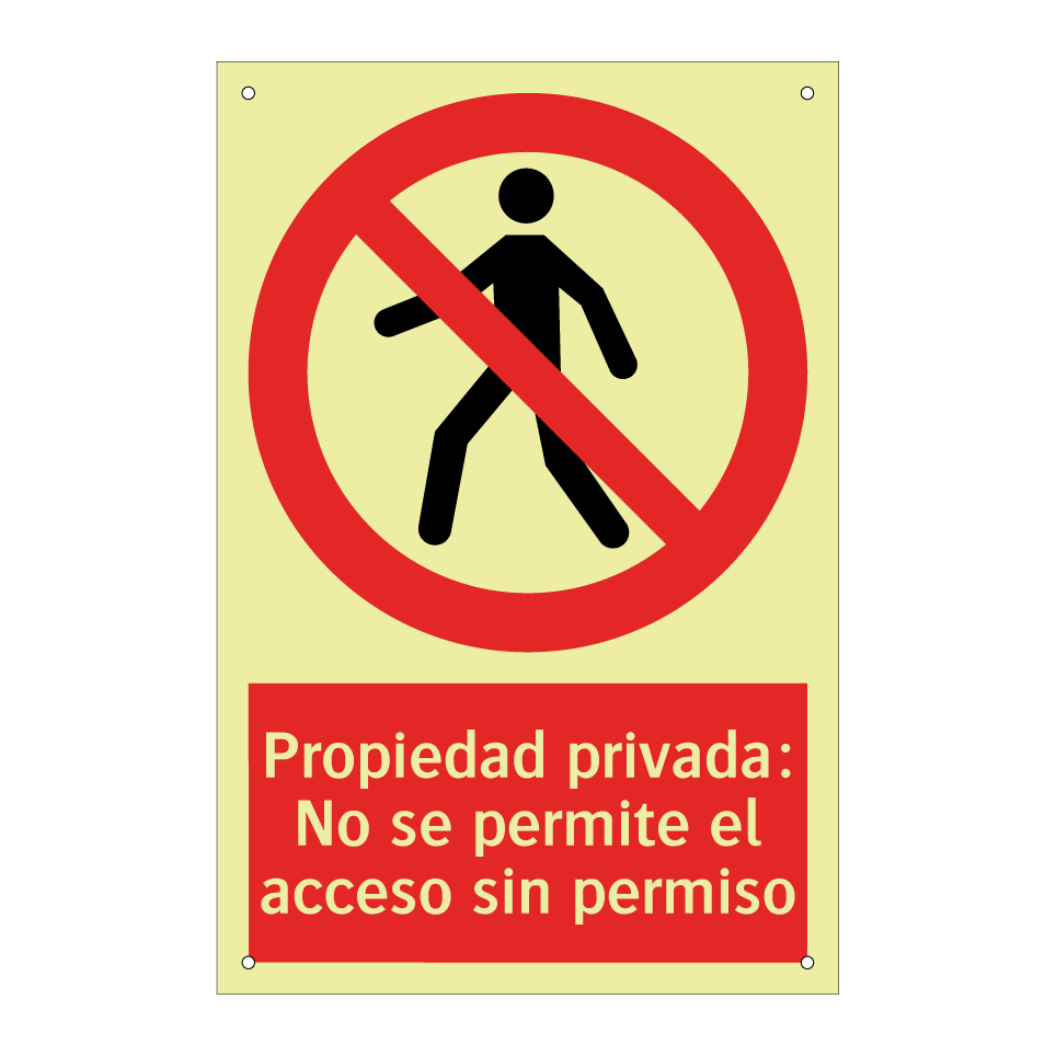Propiedad privada: No se permite el acceso sin permiso