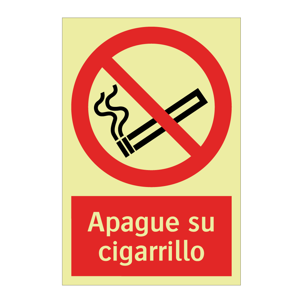 Apague su cigarrillo