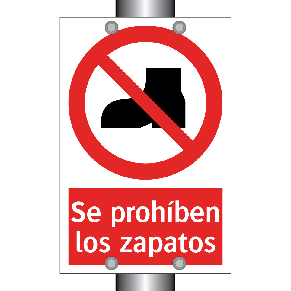 Se prohíben los zapatos