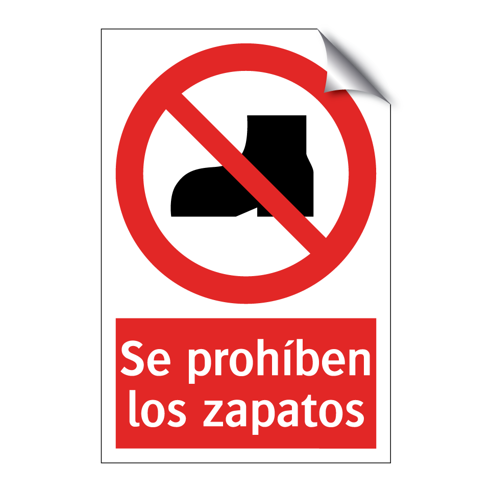 Se prohíben los zapatos