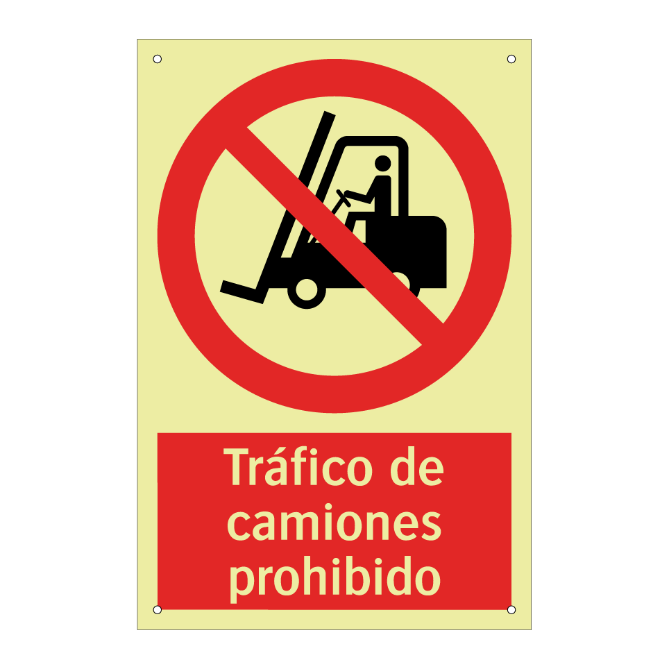 Tráfico de camiones prohibido