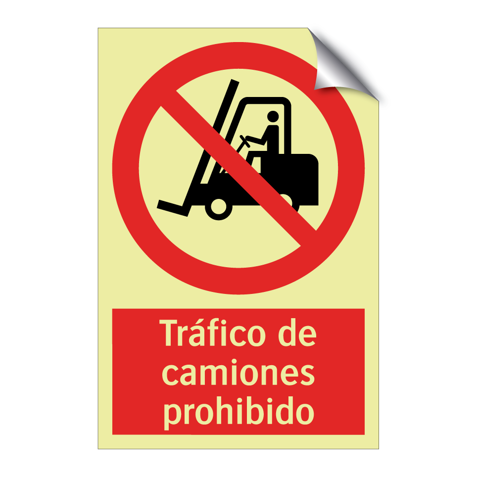 Tráfico de camiones prohibido