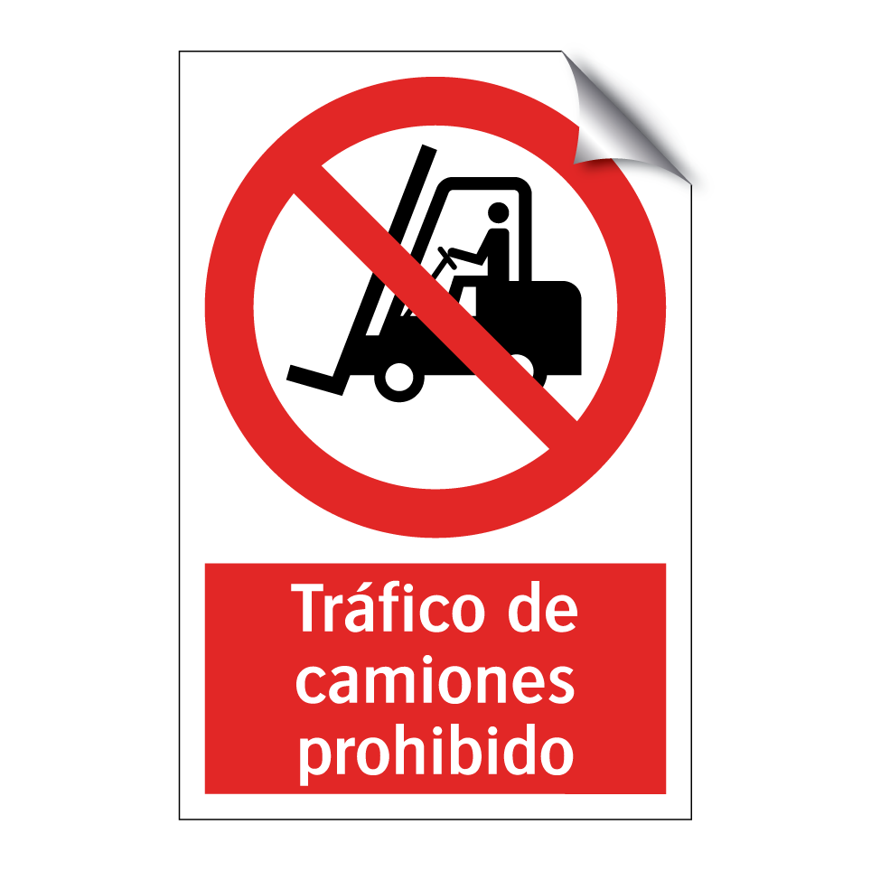Tráfico de camiones prohibido