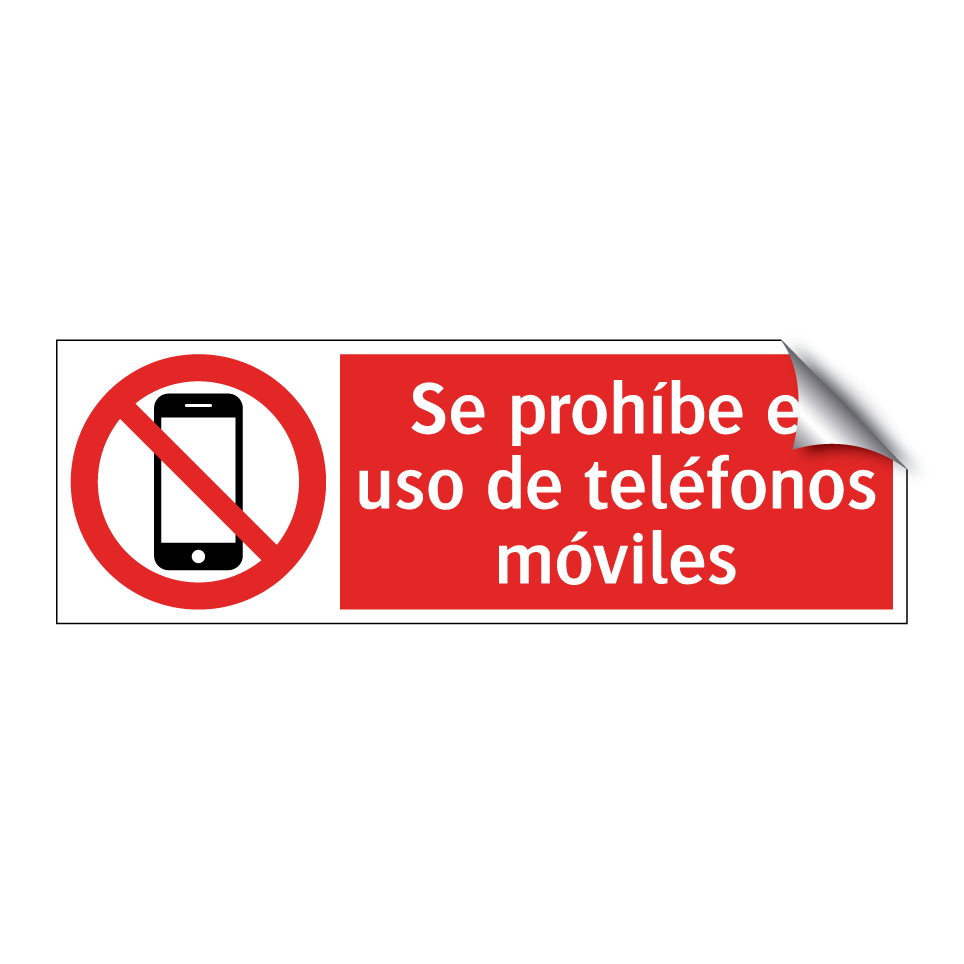 Se prohíbe el uso de teléfonos móviles