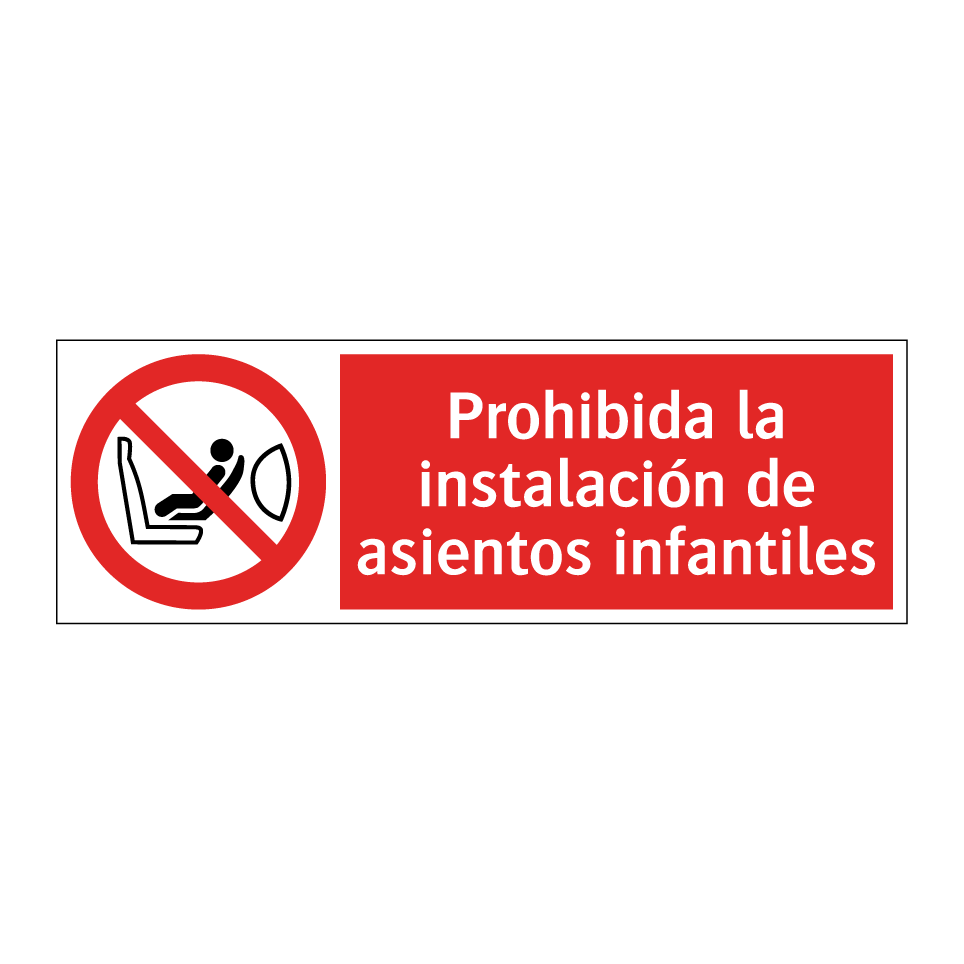 Prohibida la instalación de asientos infantiles