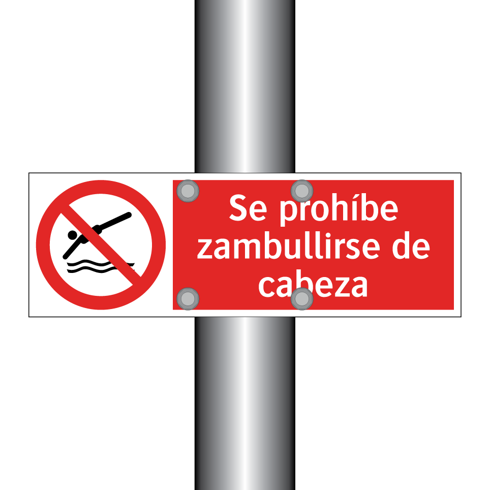 Se prohíbe zambullirse de cabeza