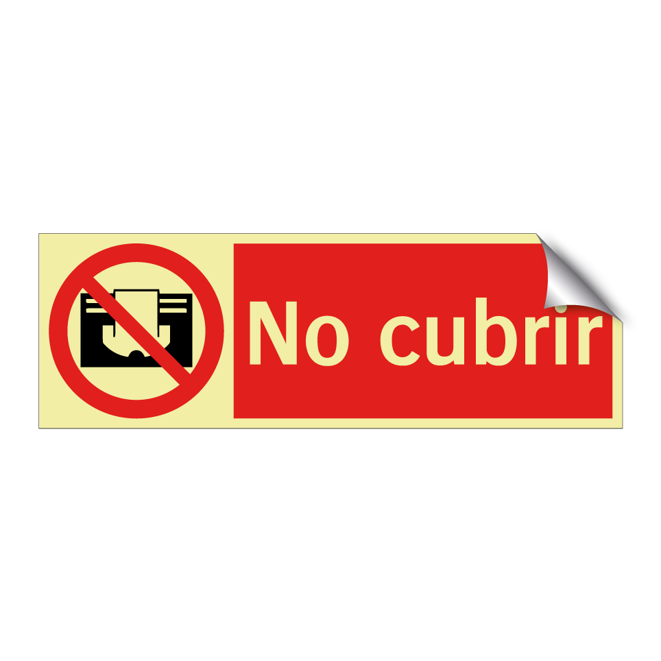 No cubrir