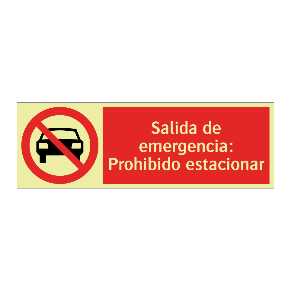 Salida de emergencia: Prohibido estacionar