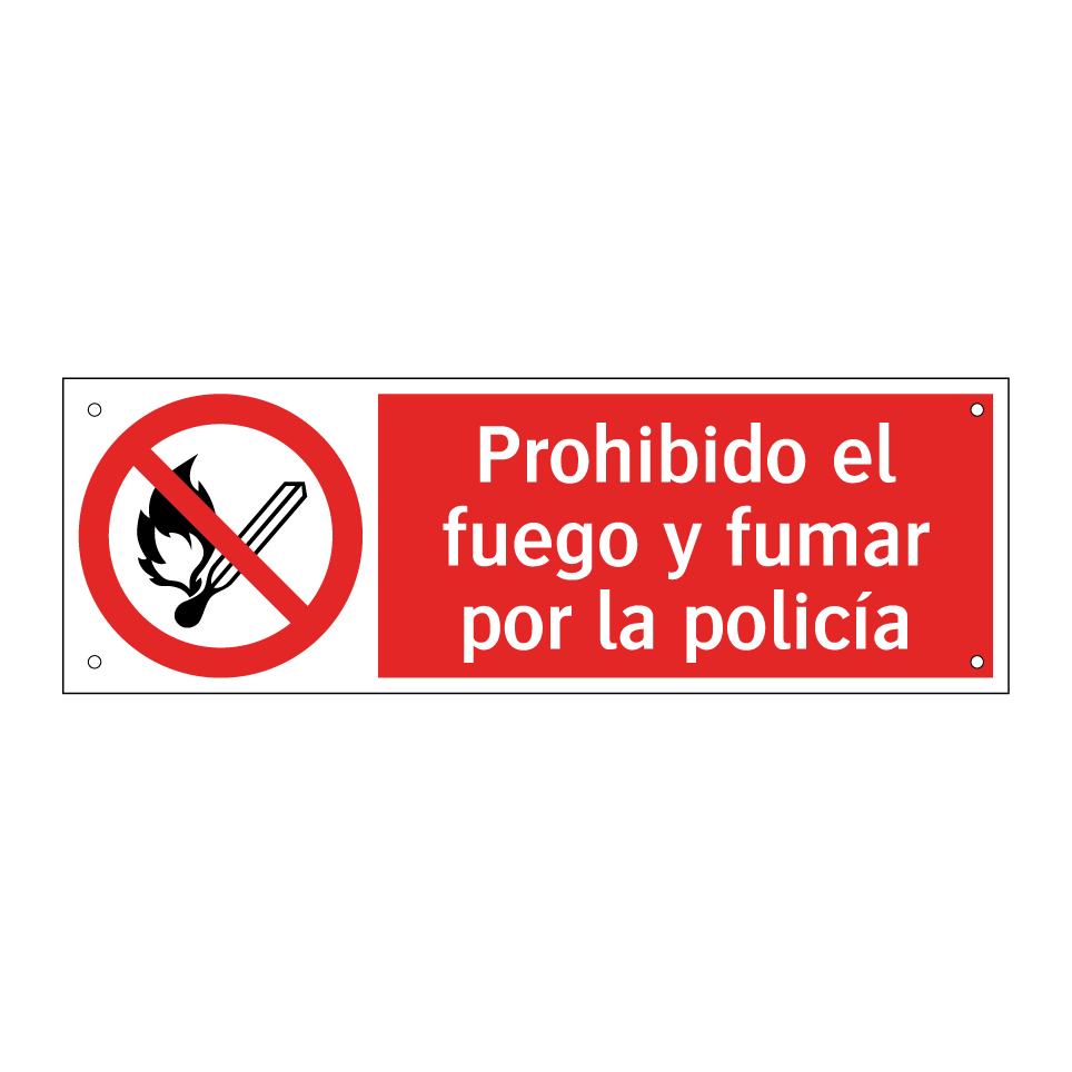 Prohibido el fuego y fumar por la policía