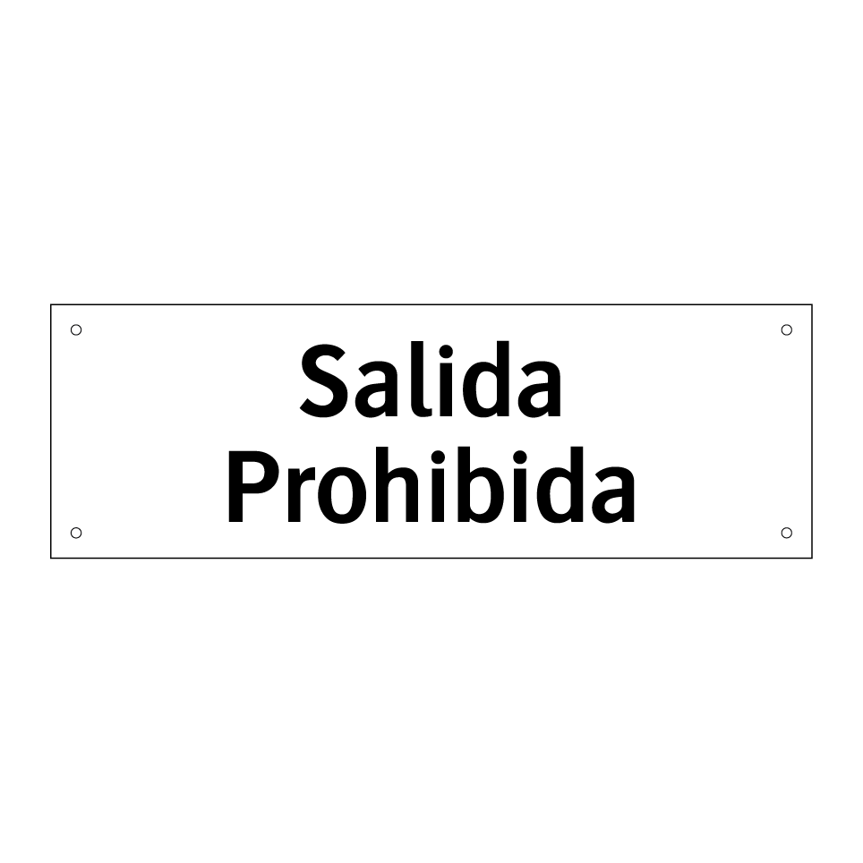 Salida Prohibida