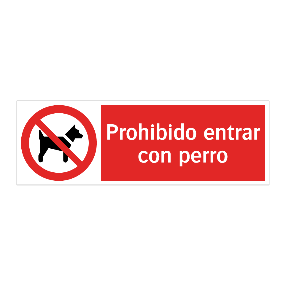 Prohibido entrar con perro
