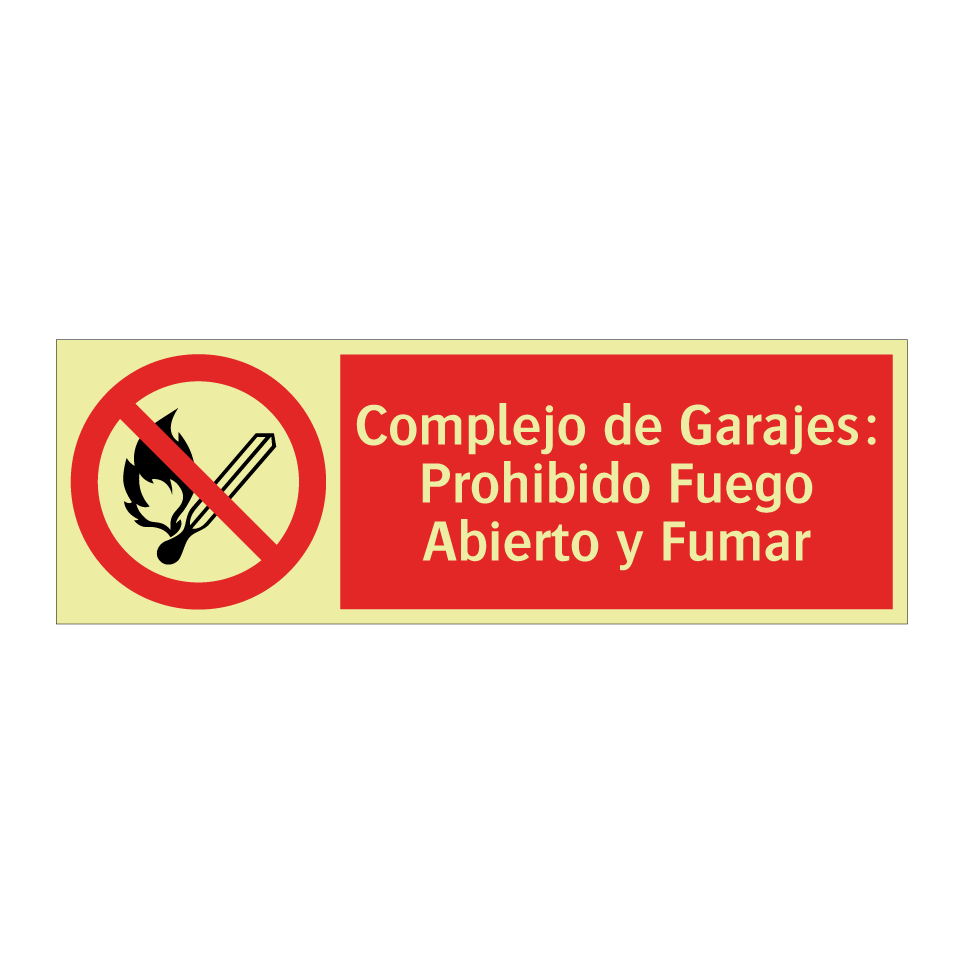 Complejo de Garajes: Prohibido Fuego Abierto y Fumar