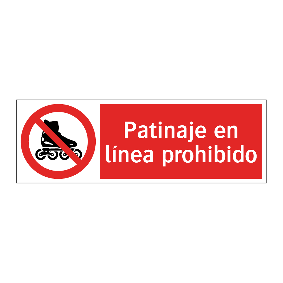 Patinaje en línea prohibido