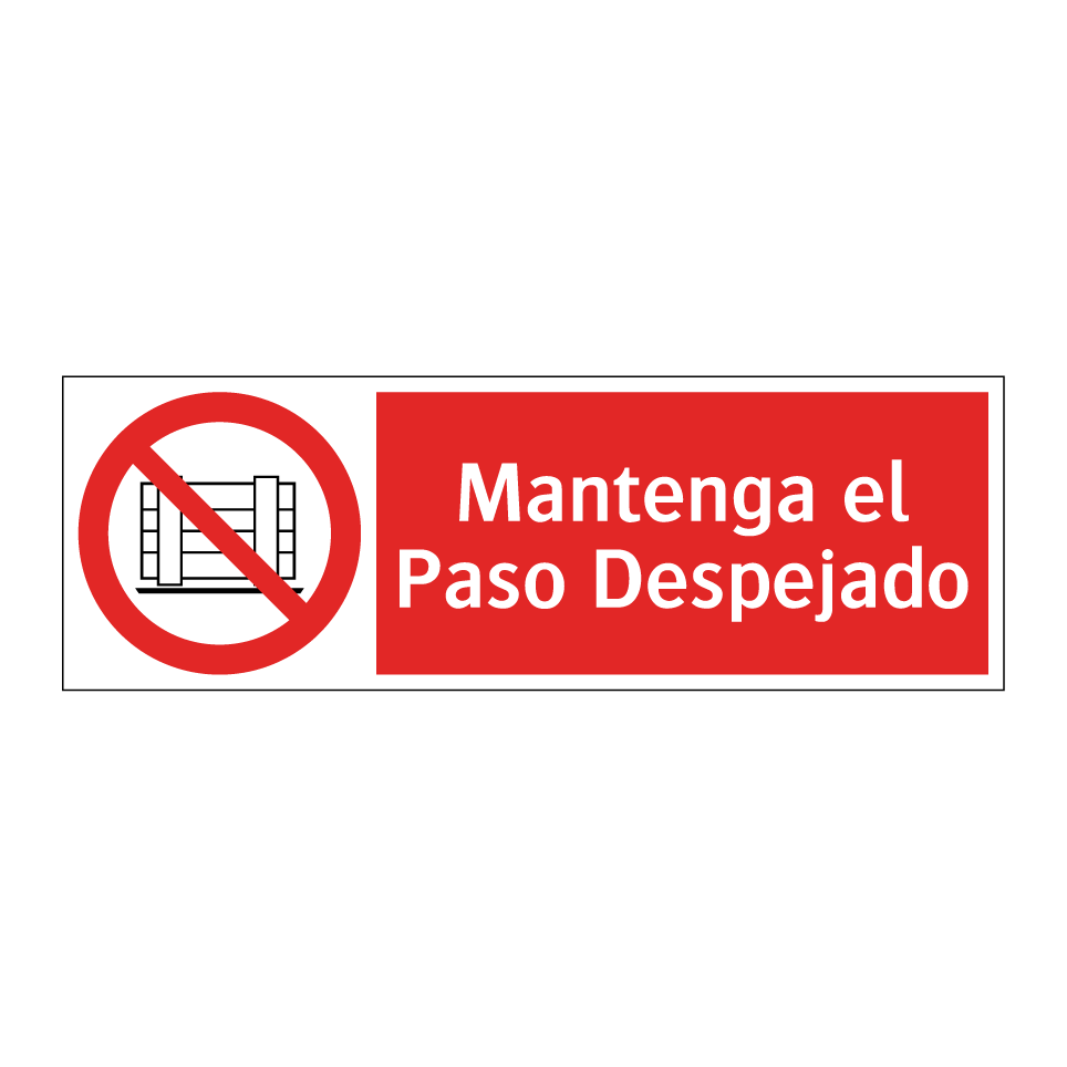 Mantenga el Paso Despejado