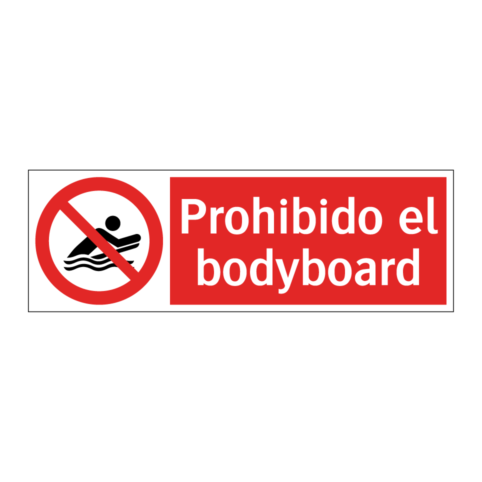 Prohibido el bodyboard