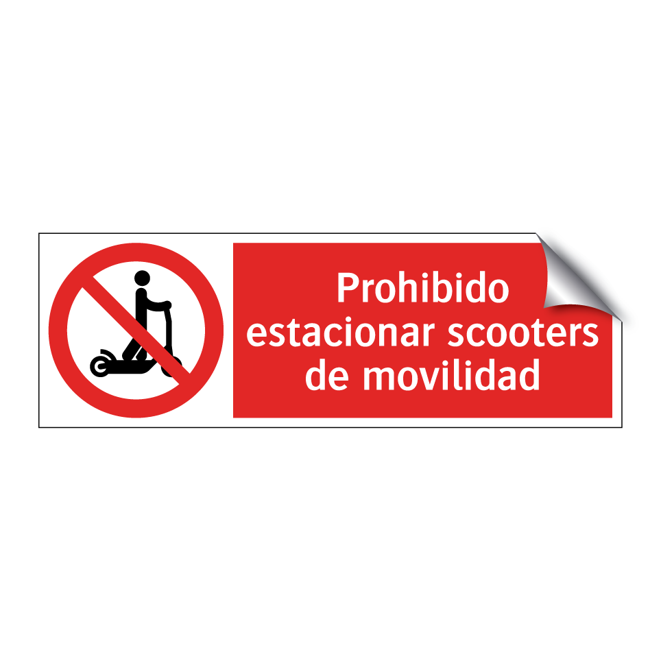Prohibido estacionar scooters de movilidad