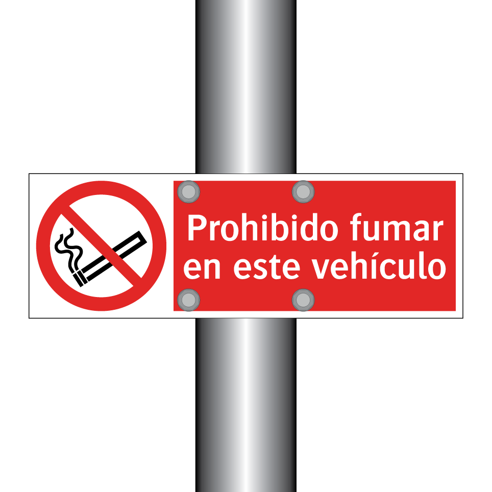 Prohibido fumar en este vehículo