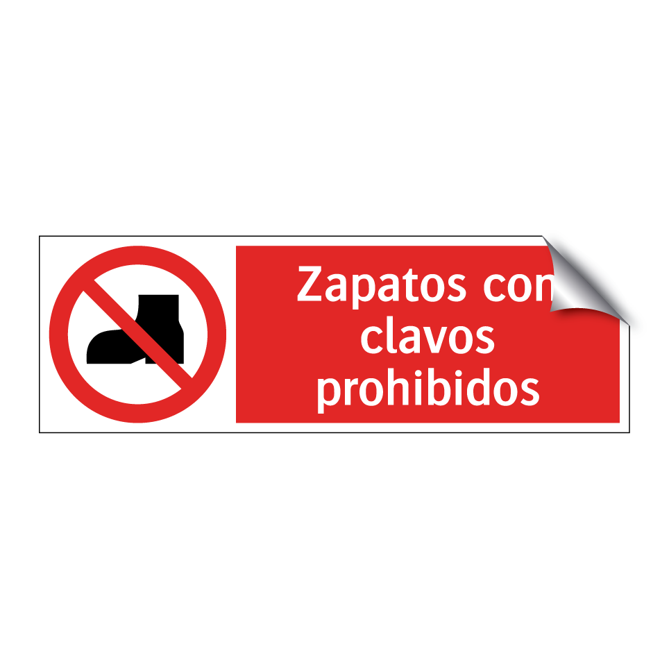 Zapatos con clavos prohibidos