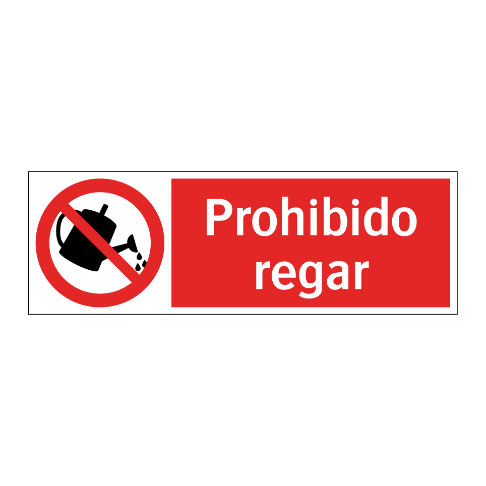Prohibido regar