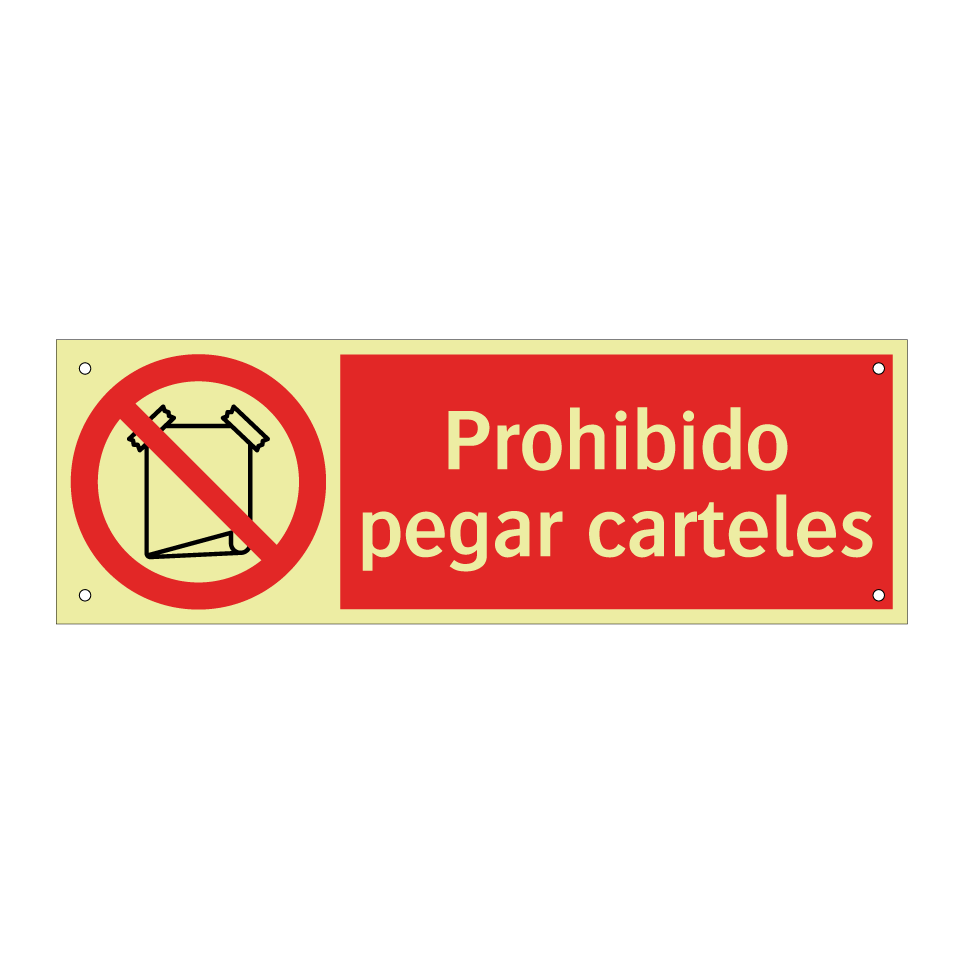 Prohibido pegar carteles