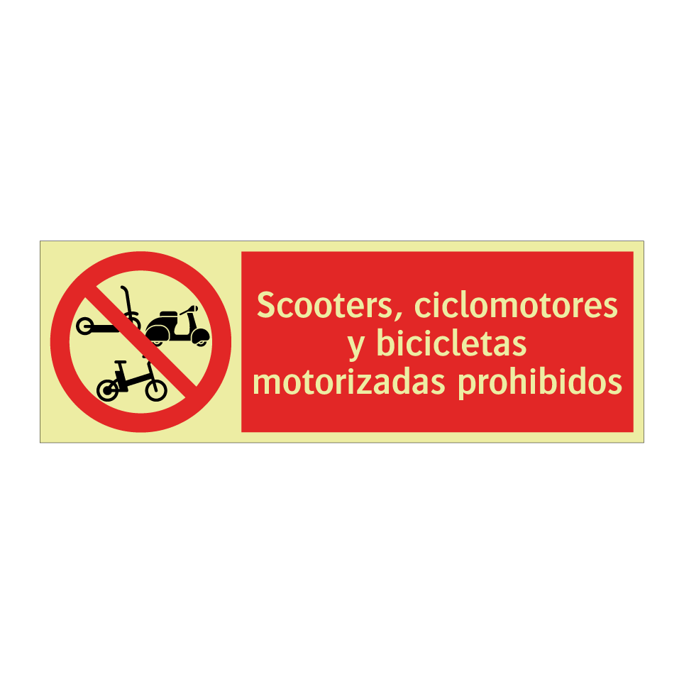 Scooters, ciclomotores y bicicletas motorizadas prohibidos