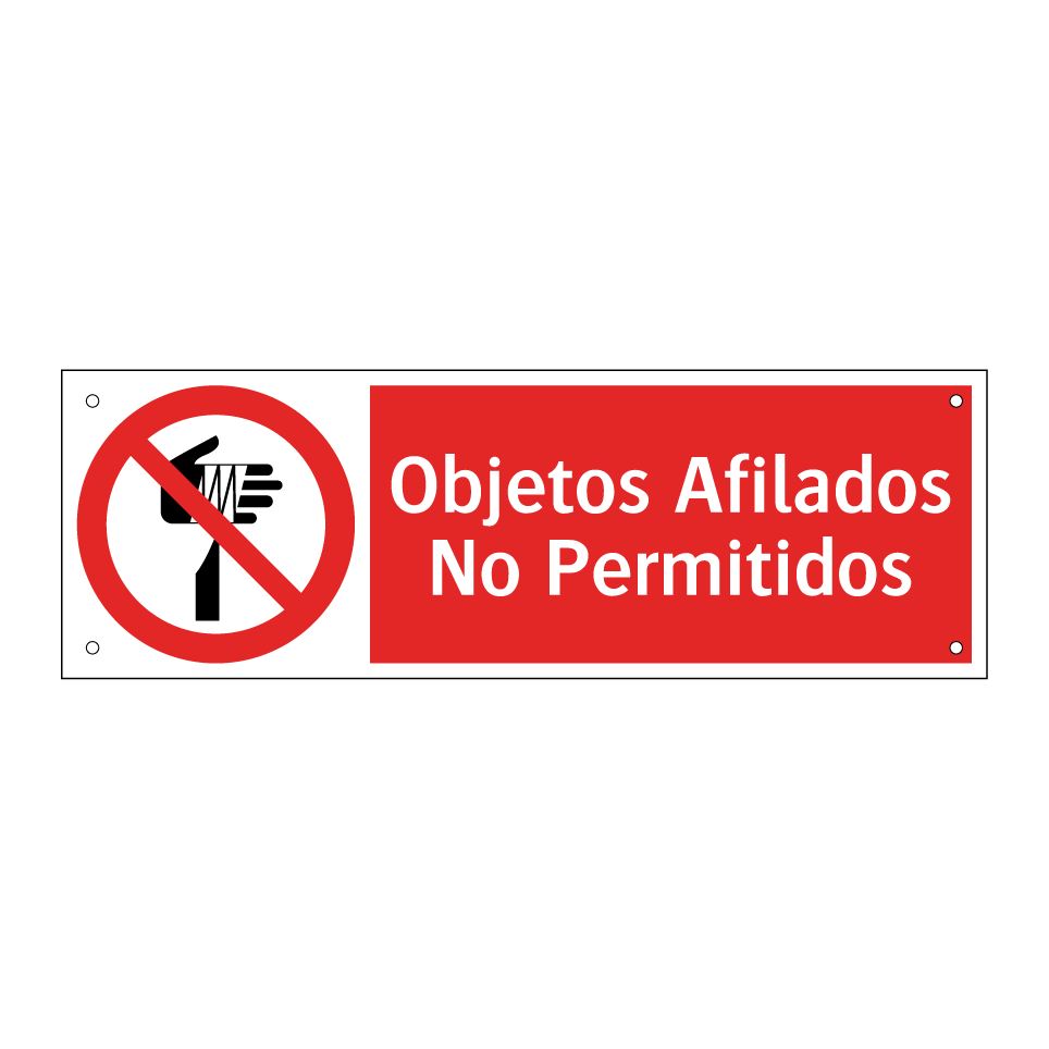 Objetos Afilados No Permitidos
